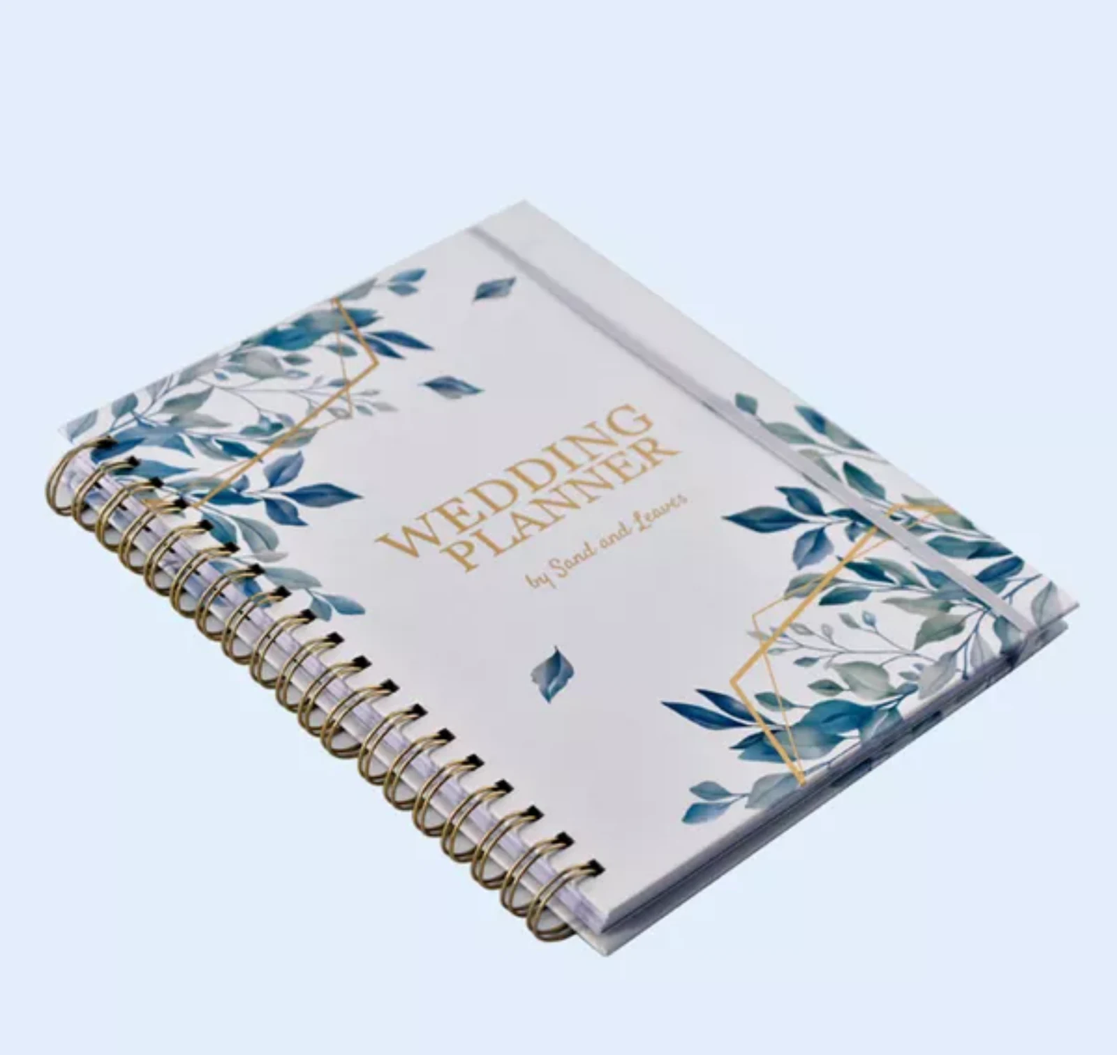 Agenda de espiral personalizada con portada floral Wedding Planner